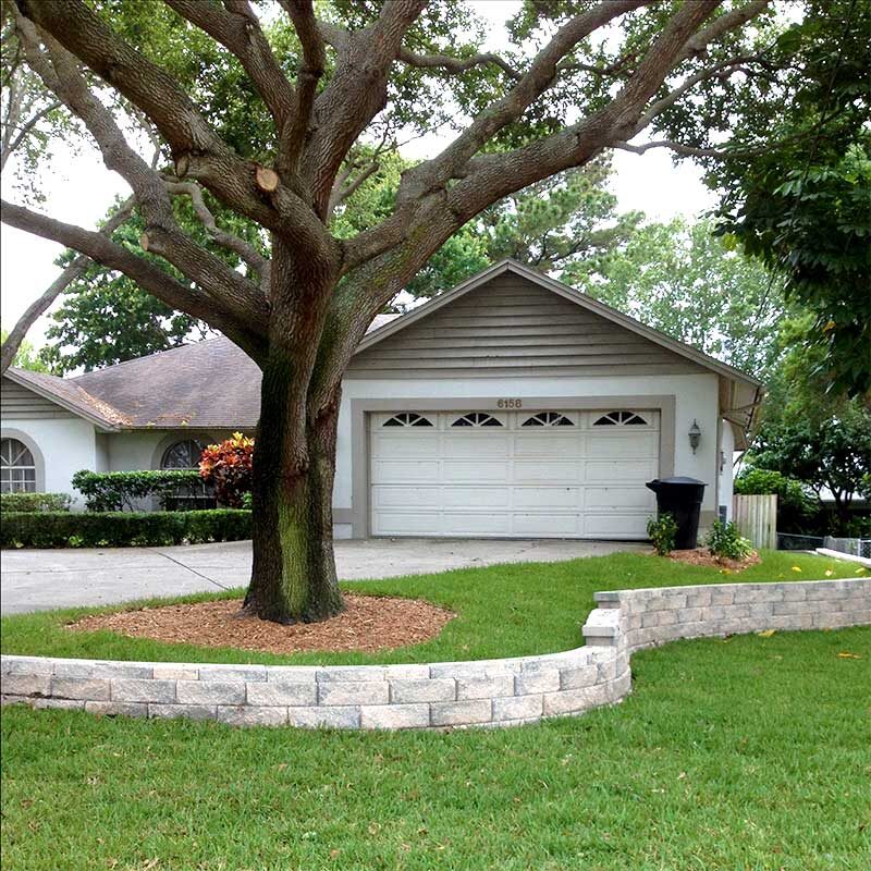 landscaping Tampa St. Pete, retaining wall, Kenneth City, FL, Florida, pavers, drainage, Second Nature